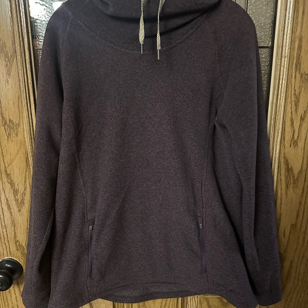 Women's Purple Cowl Neck Sweater